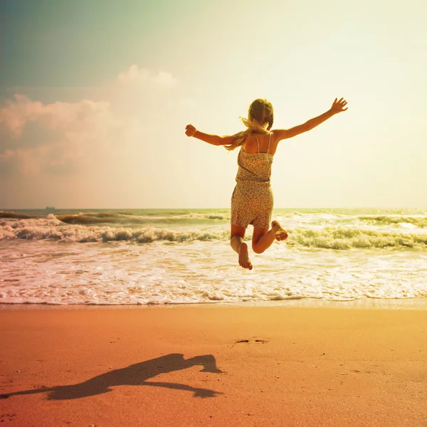 Happy child on the beach