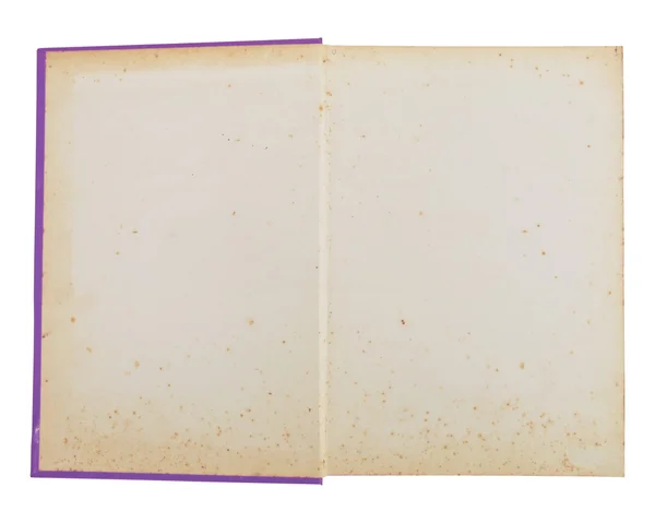 Open purple notebook