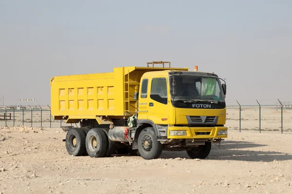 Foton Auman 320 - Chinese tip truck on a construction site in Doha, Qatar