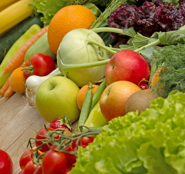 Organic fruits and vegetables - vegan food