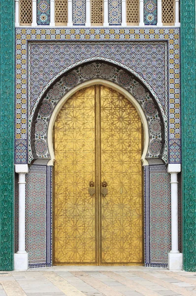 Golded door of Royal Palace in Fes
