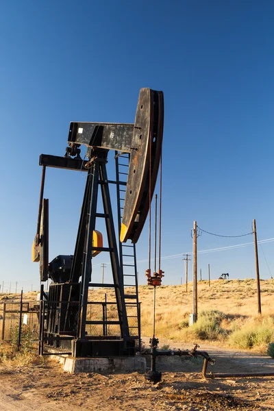 Oil field in desert