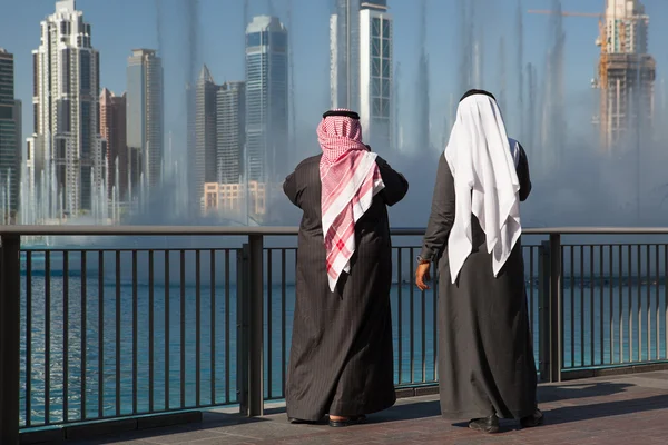 Two sheiks at the Dancing fountains