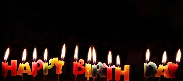 Happy birthday candles