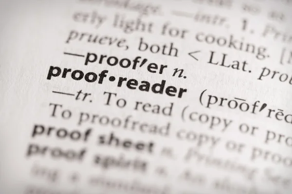 Dictionary Series - Miscellaneous: proofreader