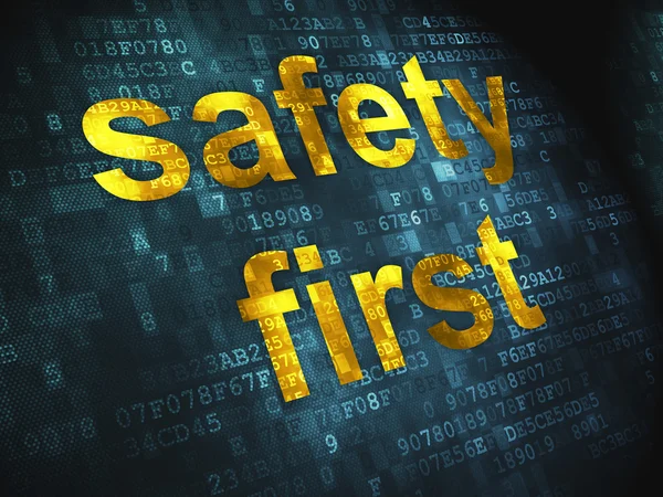 Privacy concept: Safety First on digital background — Stock Photo #19539305
