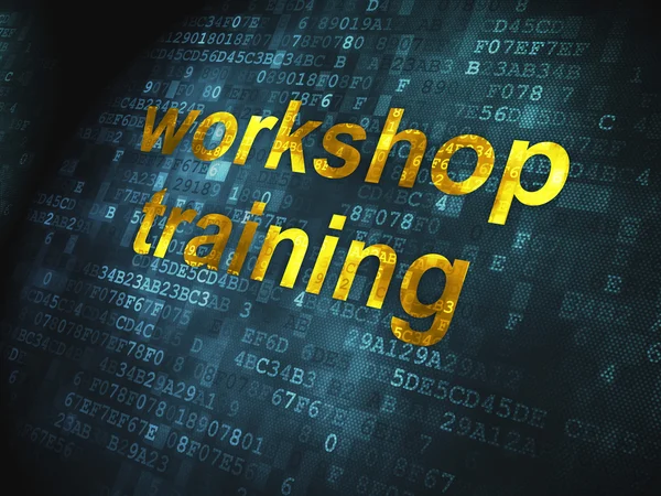 Education concept: Workshop Training on digital background