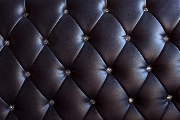 Luxury texture of leather furniture decorated with crystal
