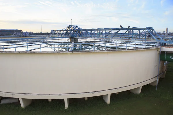 Big tank of water supply in metropolitan water work industry pla