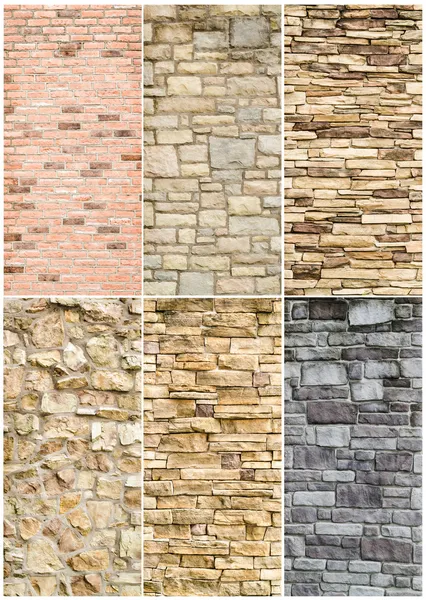 Pattern of stone wall surface