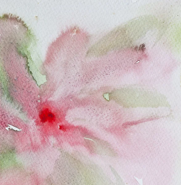 Abstract flower with Water Color