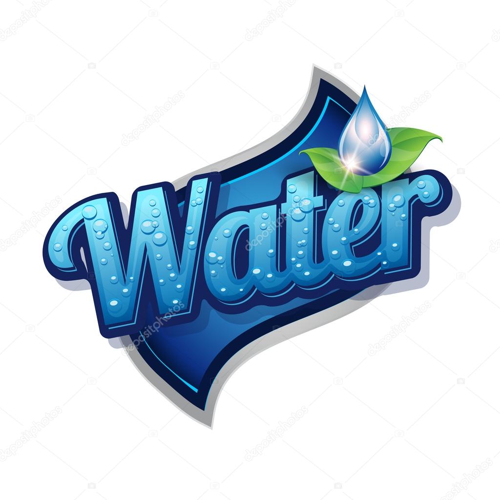 Water Label Vector Free Download