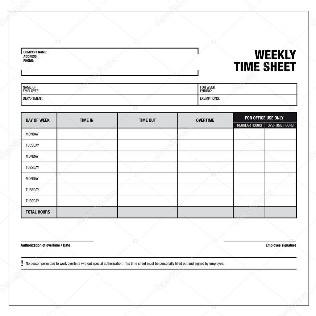 Timesheet Template