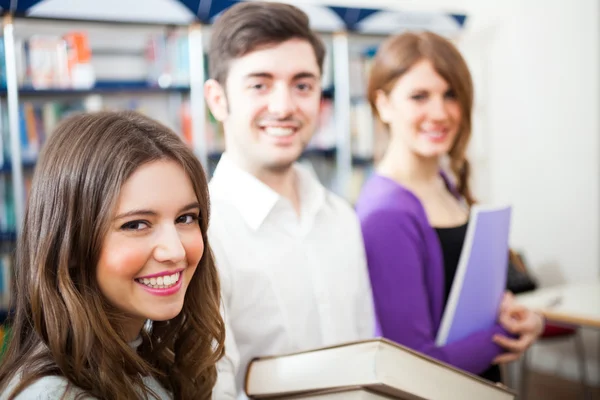 Group of happy students