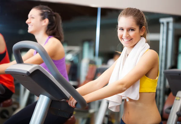 People doing indoor biking — Stock Photo #40070287