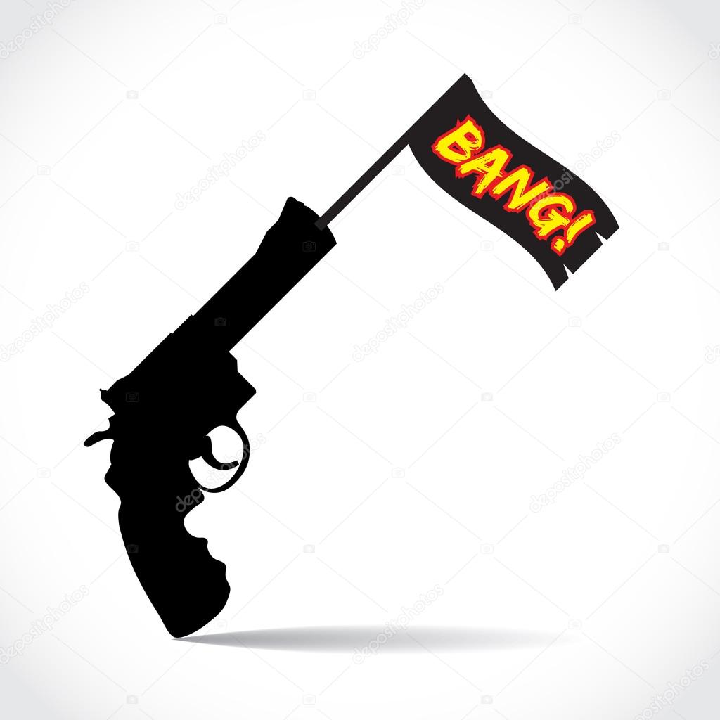 Bang bandeira arma — Fotografias de Stock © i3alda #26446837