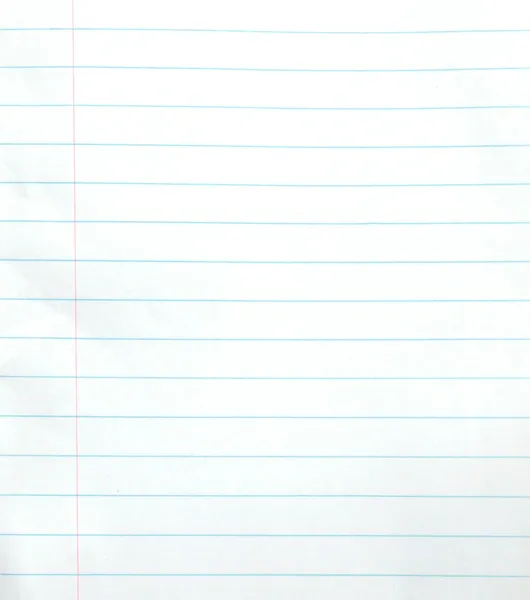 Lined notebook paper