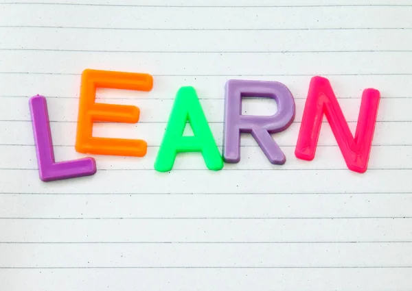 Learn in toy letters
