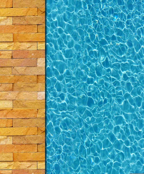 Cool water in swimming pool background