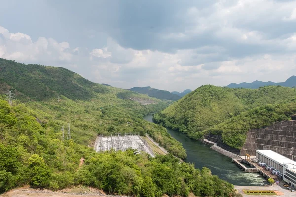 Large hydro electric dam in Thailand