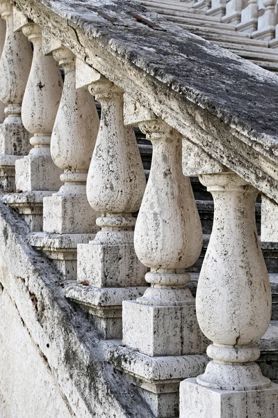 Marble balusters. Abstract classical architecture