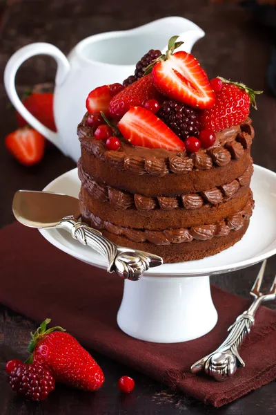 Chocolate cake.