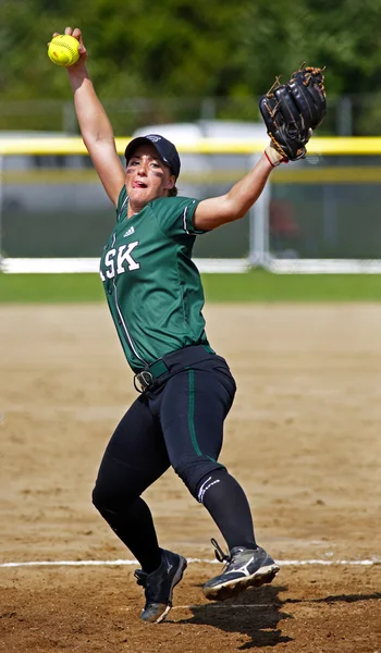 Canada games softball woman pitcher ball