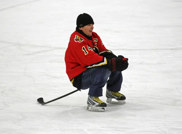 NHL Hockey Theo Fleury Stick Sits
