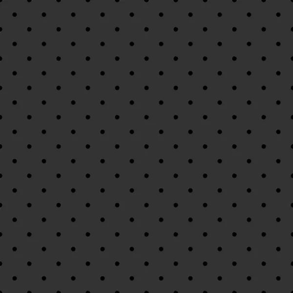 Seamless vector pattern with black polka dots on dark grey