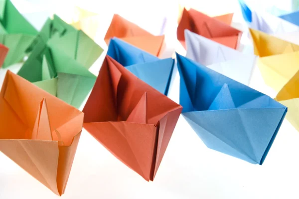 Small paper boats