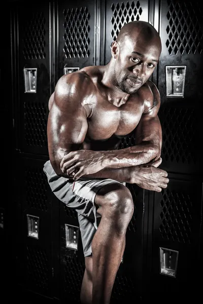 Locker Room Muscle Fitness Man