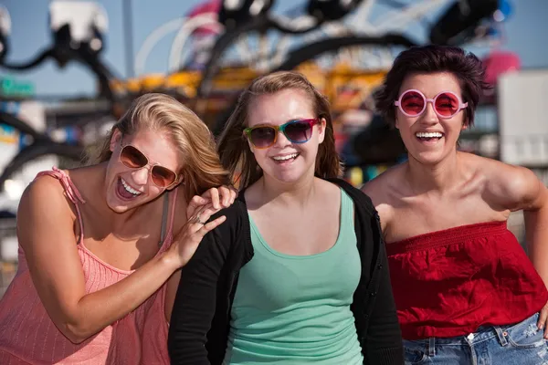 Three Cute Laughing Girls