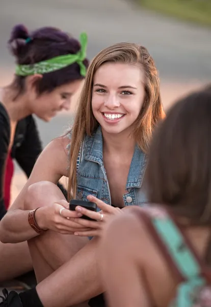 Cute Teen With Phone