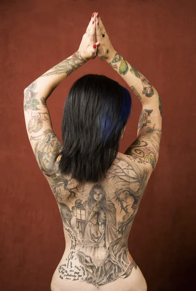 Woman with tattoos
