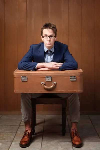 Serious Man With Suitcase