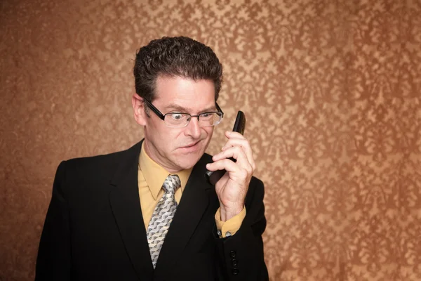 Angry Businessman with Cell Phone