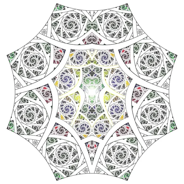 Abstract flower fractal Geometry Art Background Pattern