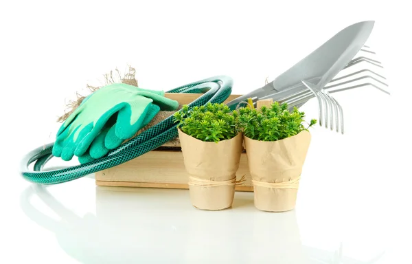 Garden tools isolated on white