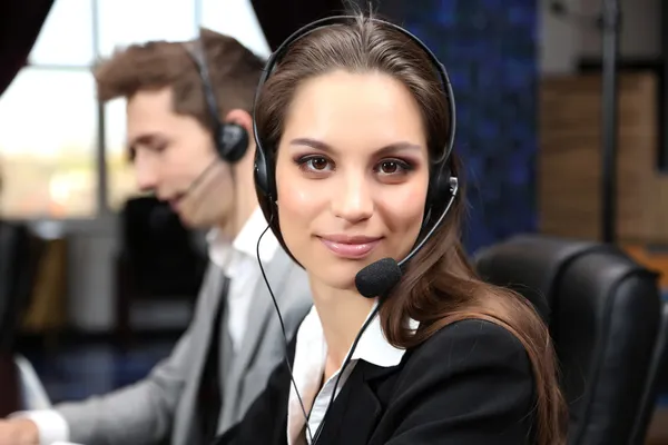 Call center operators at wor