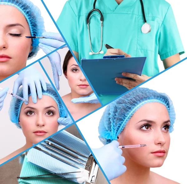 Plastic surgery collage