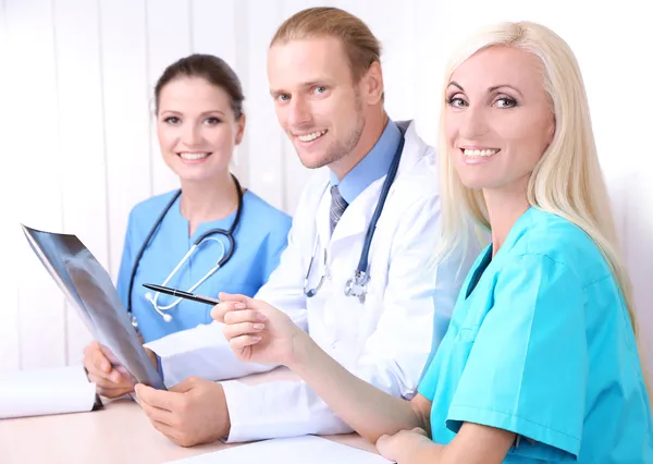 Medical team during meeting in office