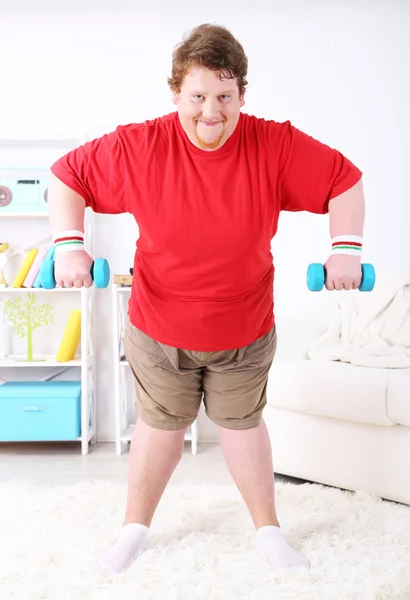 Large fitness man