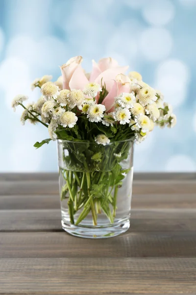 Beautiful flowers on table