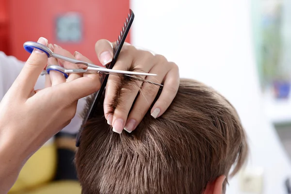 Man in beauty salon