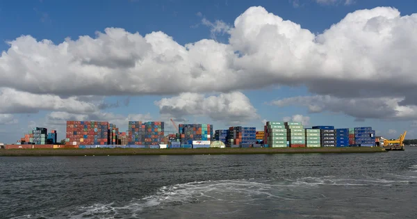 Containers in Rotterdam port