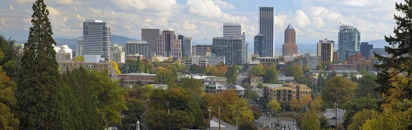 Portland Oregon Downtown City Skyline in Autumn