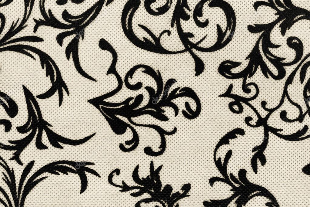 Texture papier peint rétro, noir et blanc — photographie donfiore1 ... Papier peint blanc motif noir