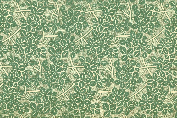 Vintage wallpaper with leaves