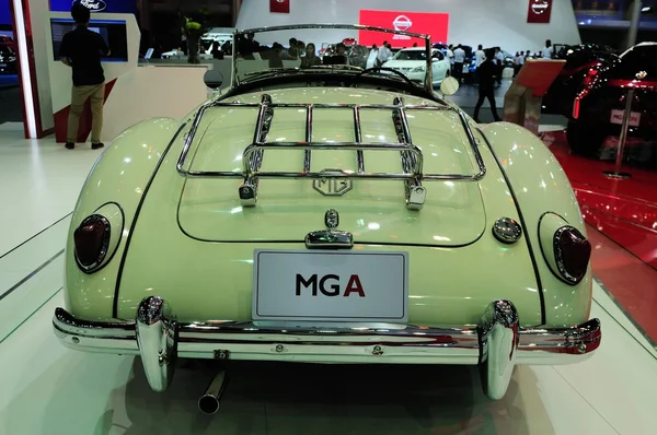 NONTHABURI - NOVEMBER 28: MG A, Classic designed car, on display at The 30th Thailand International Motor Expo on November 28, 2013 in Nonthaburi, Thailand.