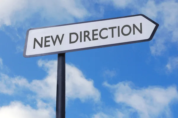 New direction sign